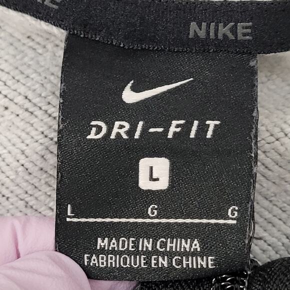NIKE Dri-Fit Training Zip Hoodie M/L 22x28 Swoosh Embroidered Tech-Fleece - Picture 5 of 16